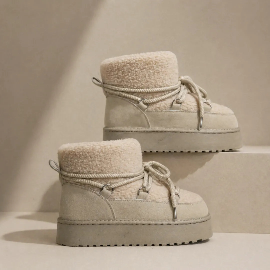 Essential Mini Boots - Cream