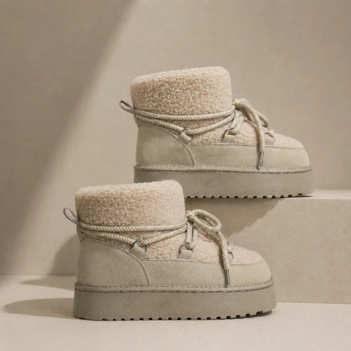Essential Mini Boots - Cream